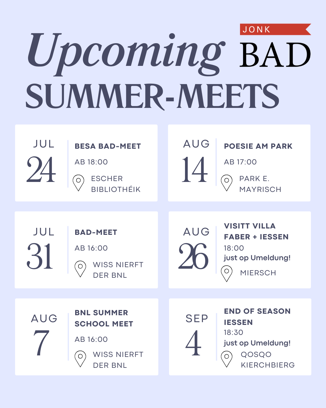Jonk BAD - Summer Meets 2026